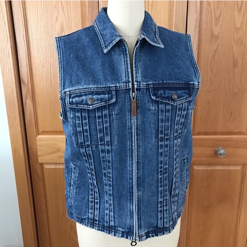 Ralph Lauren Vintage Denim Vest Size Medium Perfect Condition
